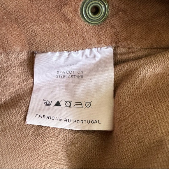 Emile et Ida Soft Corduroy Jumpsuit Mauve Dusty Rose Straight Leg L - Picture 10 of 10